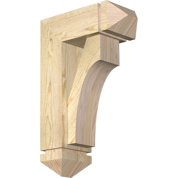 Ekena Millwork Westlake Arts and Crafts Rough Sawn Bracket w/ Offset Brace, Douglas Fir, 6"W x 14"D x 22"H BKT0604X14X22WTL03RDF - main